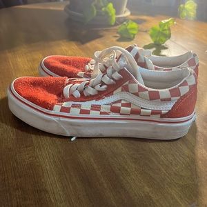 Checkered Vans Red Size 6 Women’s